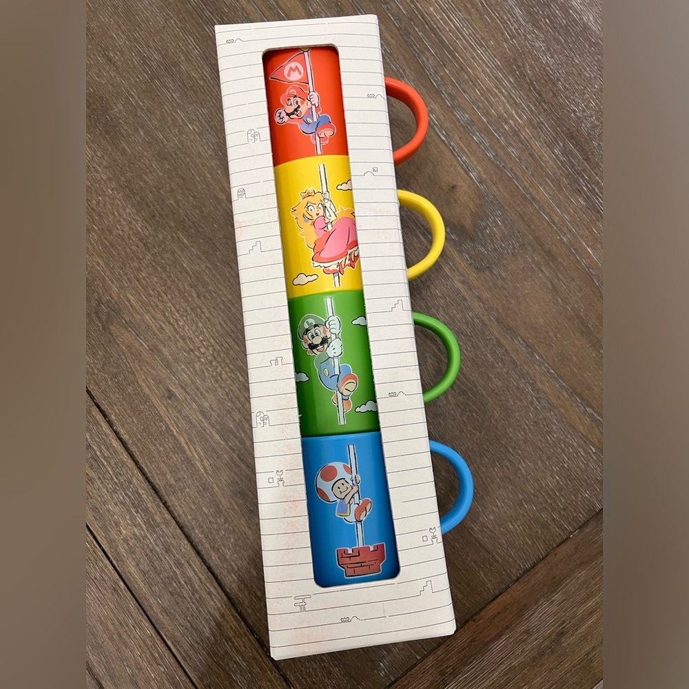 Nintendo Store TOKYO limited Stacking Cup Set Super Mario Family Life From Japan